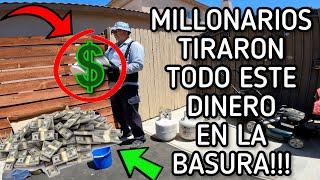 ️MILLONARIOS TIRAN DINERO EN LA BASURA!!!!Lo Que Tiran En USA