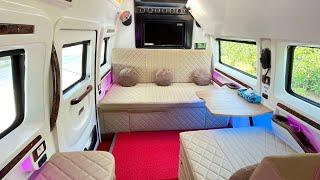 Sofa Cum Bed Customization on Luxury Caravan Celebrity Vanity Van in Delhi