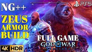 GOD OF WAR RAGNAROK NG+ Zeus Armor Gameplay Walkthrough Part 1 Zeus Build | GOW Ragnarok Zeus Armor