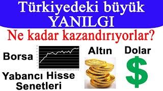 Neye yatırım yapılmalı? Altın‚ dolar ve Borsa – BİST 100 ve Yabancı hisse senetleri