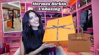 Hermes Birkin 25 Unboxing!  Shop with me + luxury unboxing