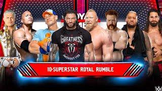 WWE 2K24 Royal Rumble Match | Roman Reigns Brock Lesnar John Cena & More