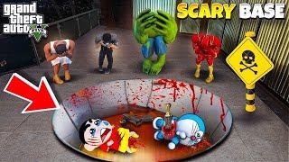 Shinchan & Doraemon Died inside The Scary Base Near Franklin House in GTA 5