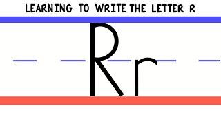 Write the Letter R - ABC Writing for Kids - Alphabet Handwriting by 123ABCtv