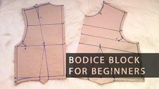 Pattern Drafting for Beginners – Easy Basic Bodice Block • Elewa