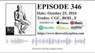 Option Trading Podcast - The Weekly Option Episode 346 Recorded on October 25, 2024