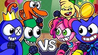 Rainbow Friends Vs Poppy Playtime  FNF Rainbow Friends Animation