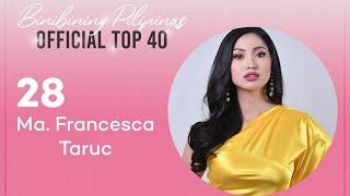 DDi Talent Francesca Taruc is Bb. Pilipinas 2020 Binibini #28!