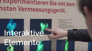 Interaktive Elemente in der Ausstellung "Kern exakt200" | Fachhochschule Nordwestschweiz FHNW