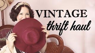 $4 Vintage Thrift Haul - Lots of items for refashioning and turning into vintage style