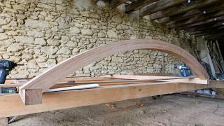 Difficult Bird Mouths on Curved Roof Beams