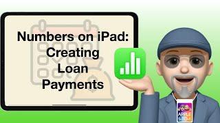 Numbers on iPad: Setting up a Loan Payment