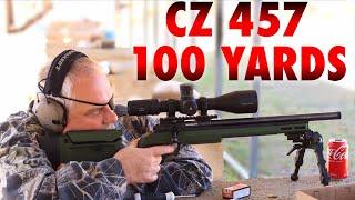 CZ 457 at 100 Yards . First Tests