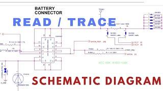 How to read / trace mobile schematic diagram / How to trace any component in schematic..