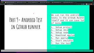 Part 9 | No Cloud Providers Needed  | Run Android Appium Tests inside Github Runner 