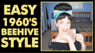 EASY beehive hairstyle: SUPER quick CHEAT