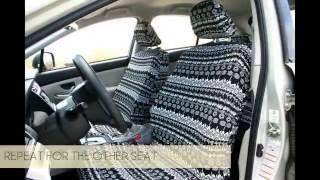 How to dress lantana car seat covers on front seat