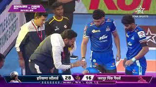 Manpreet Singh Motivation BTS Against Jaipur Pink Panthers | Key Moments | Pro Kabaddi #prokabaddi