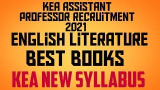 Best books for English Literature KEA  Assistant professor