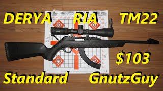 My cheapest rifle. TM22 DERYA RIA Standard Review & Range.