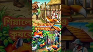 শিয়ালের ফন্দি ও কৃষকের বুদ্ধি #shorts #moralstories #shortsfeed #cartoonবাংলা #viralvideo