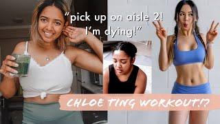 REAL LIFE WORKOUT! My FIRST TIME "Working out" Since School! +  I Tried a CHLOE TING Workout!