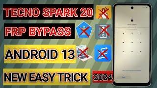 tecno spark 20 frp bypass without pc | tecno spark 20C, 20 pro frp bypass android 13