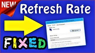 Change Refresh Rate Windows 10 | Easy Guide