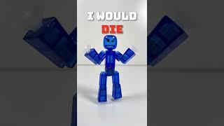 I'm BLUE if I was Green I would... | #stopmotion #stikbot #shorts