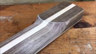 Manton Customs Carving / Shaping a Bass Neck Heel With Chisels