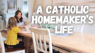 A DAY in the Life of a CATHOLIC HOMEMAKER ~ vlog