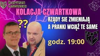 KOLACJA CZWARTKOWA. Minister Sikorski wkręcony przez pranksterów. Russ:PL 3:0. Kapitan Lisowski