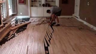 Hardwood floor installation