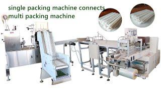 Paper straw packaging machine tested for Swiss customers