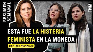 Esta fue la HISTERIA FEMINISTA en La Moneda