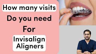 How many visits for Invisible aligners | Time required for teeth braces in Indore