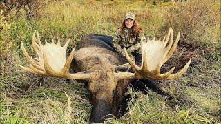 Alaskan Girl Shoots GIANT MOOSE / AMAZING VIDEO!!! - Stuck N the Rut 138