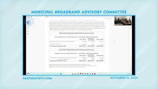 Municipal Broadband Advisory Committee Meeting - November 13, 2024