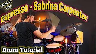 Espresso -Sabrina Carpenter - Drum tutorial