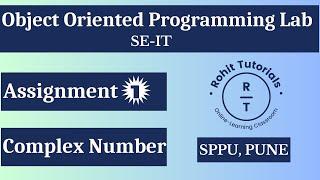 Pract 1: Classes & Objects in Java | Complex Number Arithmetic Operations using Java