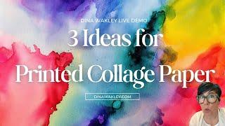 3 (or more) Ways to use Collage Paper