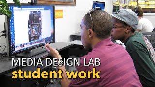 Ramsey Library Media Design Lab student work