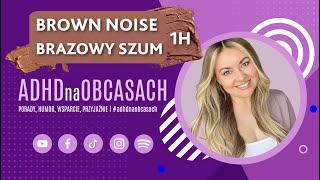 BRAZOWY SZUM | 1H | ADHD SKUPIENIE PRACA USPOKOJENIE RELAKS | BROWN NOISE VIDEO