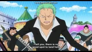 Luffy and Zoro vs Dellinger and Machvise