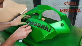 Moto Kawasaki 1000 pintura personalizada