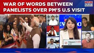 PM Modi In U.S: TMC's Riju Dutta & BJP Leader Shehzad Poonawalla Engage In Heated Argument | WATCH