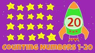 Counting Numbers | Numbers 1-20 Lesson for Children|Counting With Spelling & Beautiful Pictures