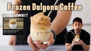 Trying Viral Frozen Whipped Coffee | Dalgona Coffee