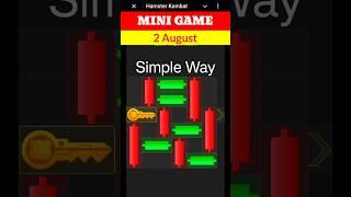 Hamster Kombat Mini Game Today 2 August Unlock Key | 2 August Mini Game Hamster Kombat#hamsterkombat