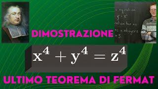 ULTIMO TEOREMA DI FERMAT: DIMOSTRIAMO IL CASO N=4